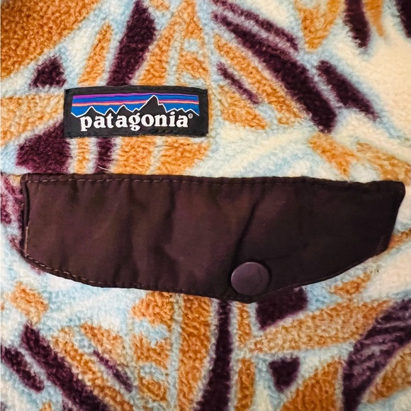 PATAGONIA SYNCHILLA Sweater Pullover Unisex Size M Snaps Closure Long Sleeves - Picture 14 of 15